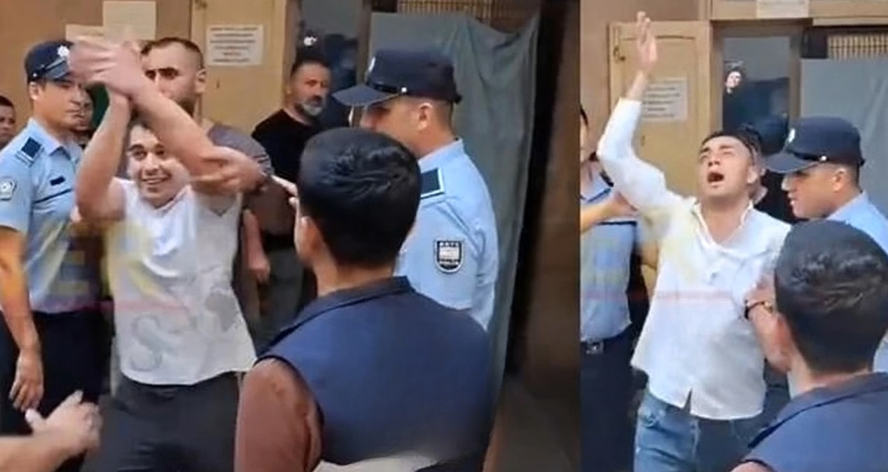 Genç kadına tecavüz edip kayda alan 5 utanmaz sapık mahkeme binasını kırıp döktü